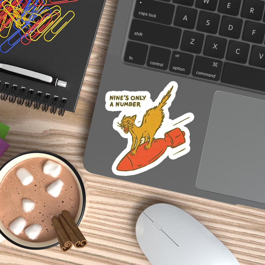 Sarcastic Cat Waterproof Sticker: Adult Humor Vinyl Decal
