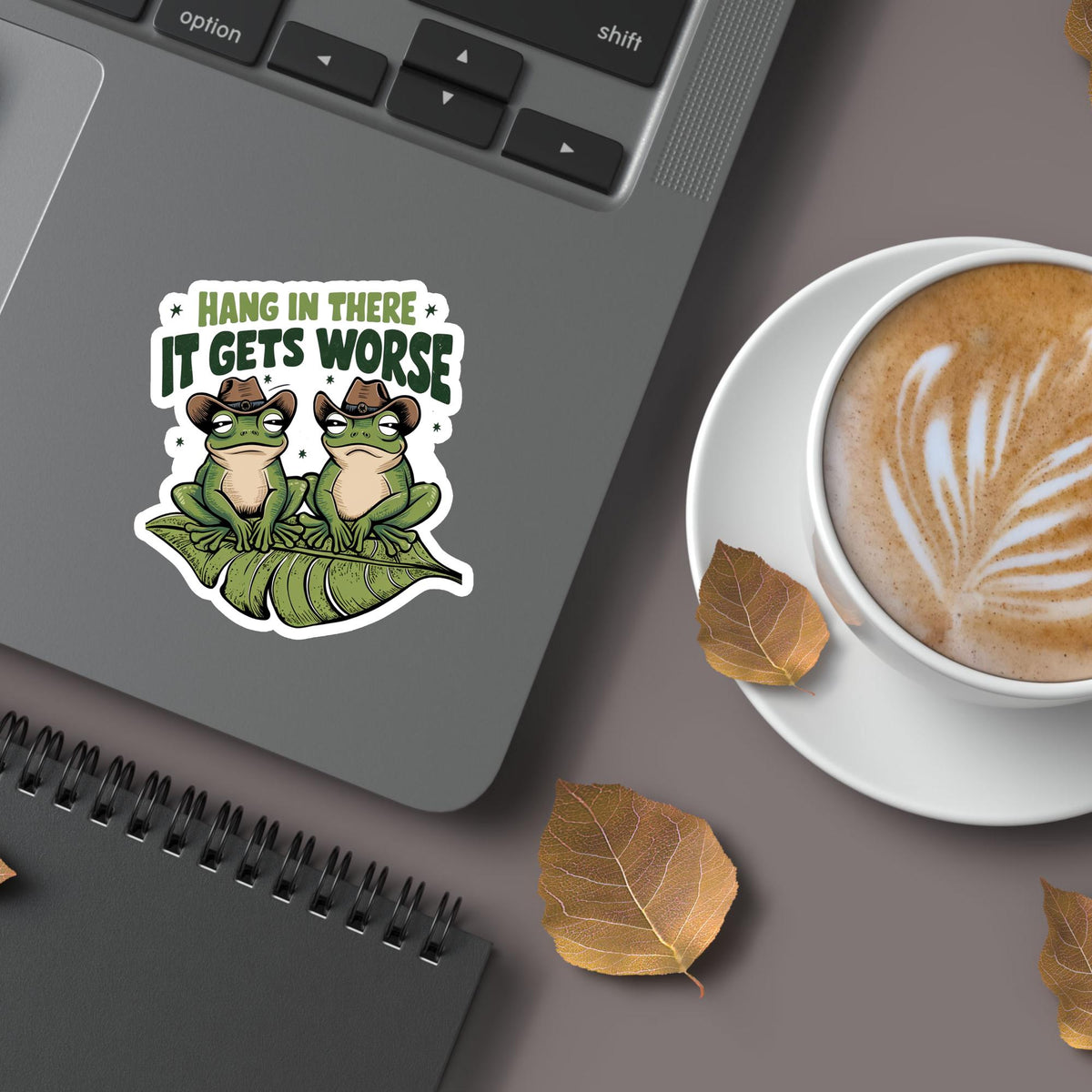 Funny Frog Sticker