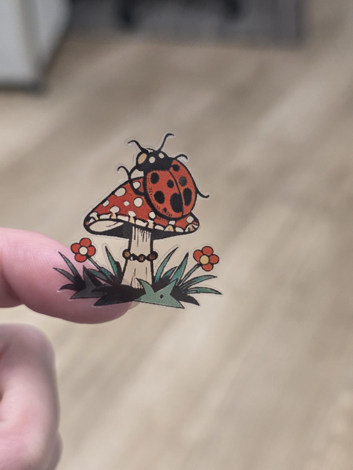 Vintage Tattoo Flash Insect Stickers | Clear Vinyl Moth, Beetle, Bee Sheet