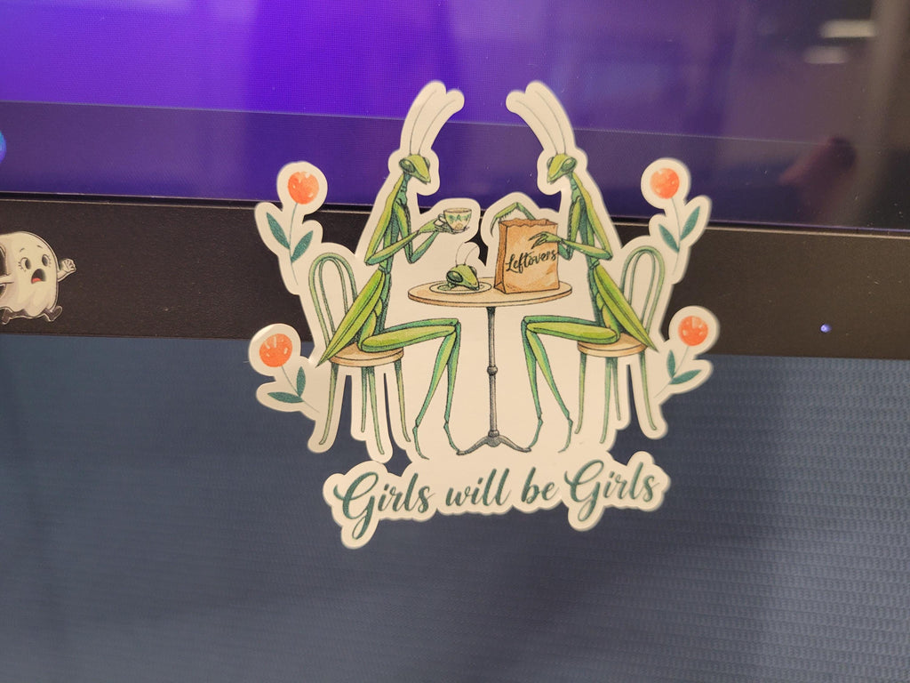 Girls will be Girls-Praying Mantis Sticker