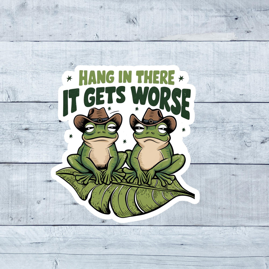 Funny Frog Sticker