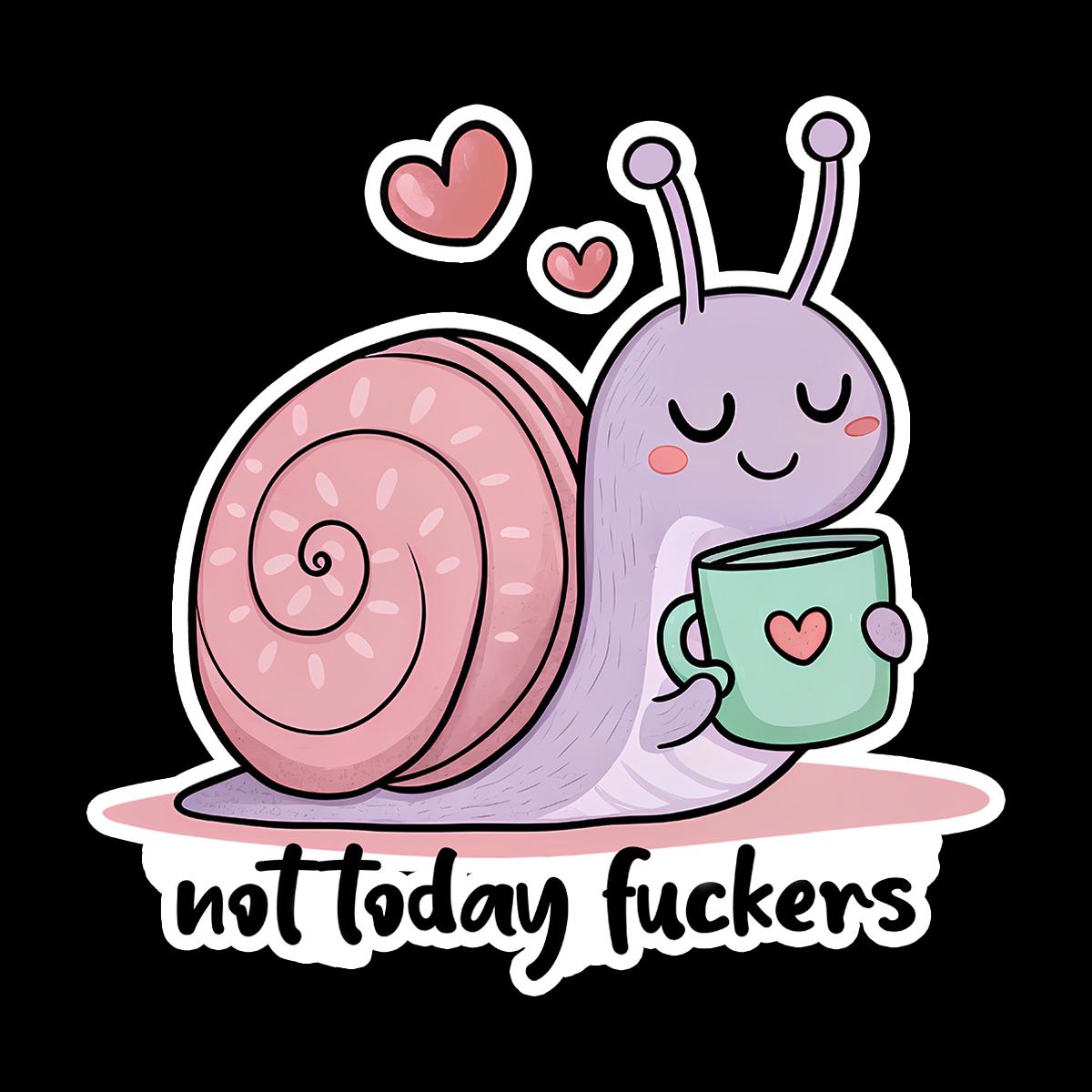Funny Snail Sticker: Waterproof Laptop Decal, Car Decal