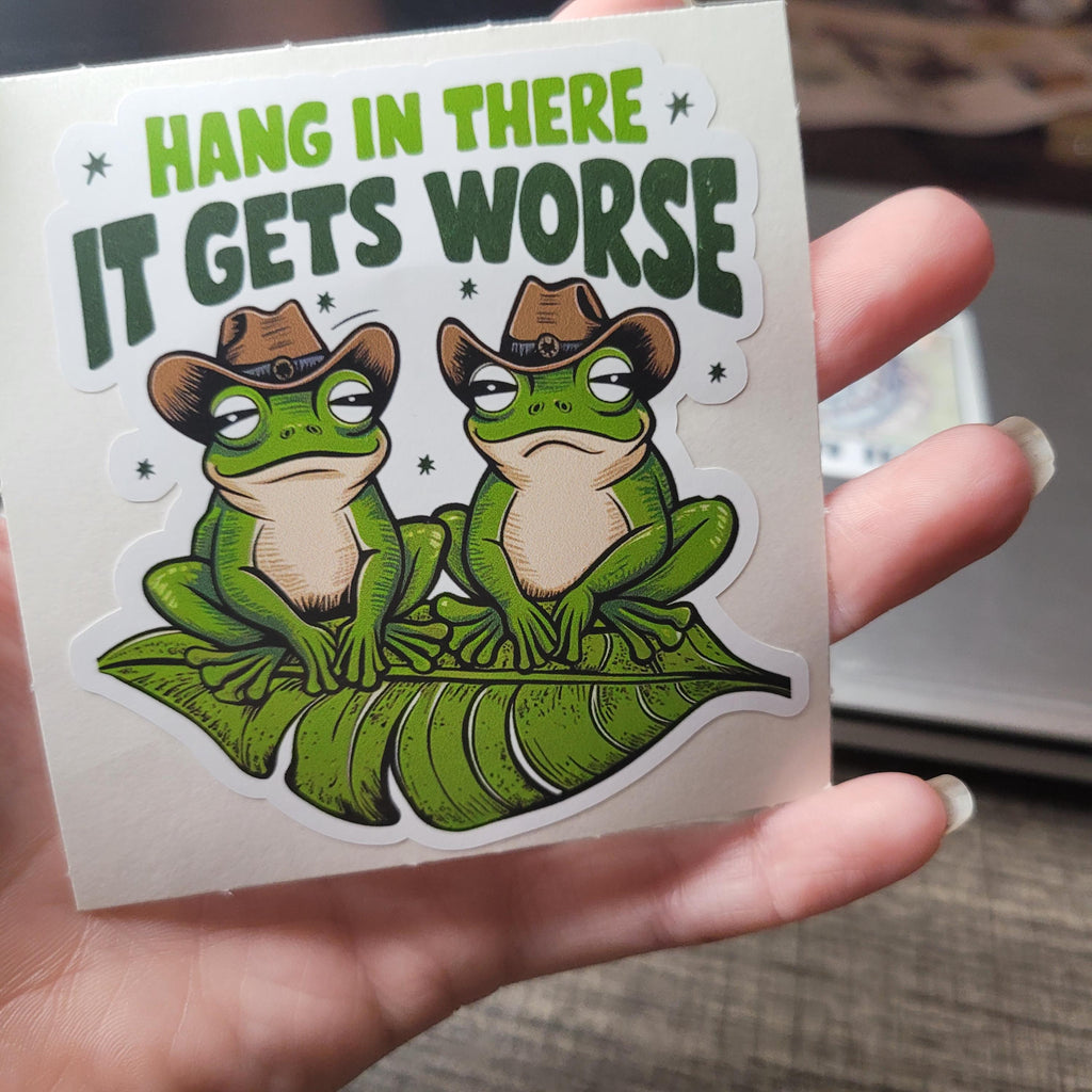 Funny Frog Sticker