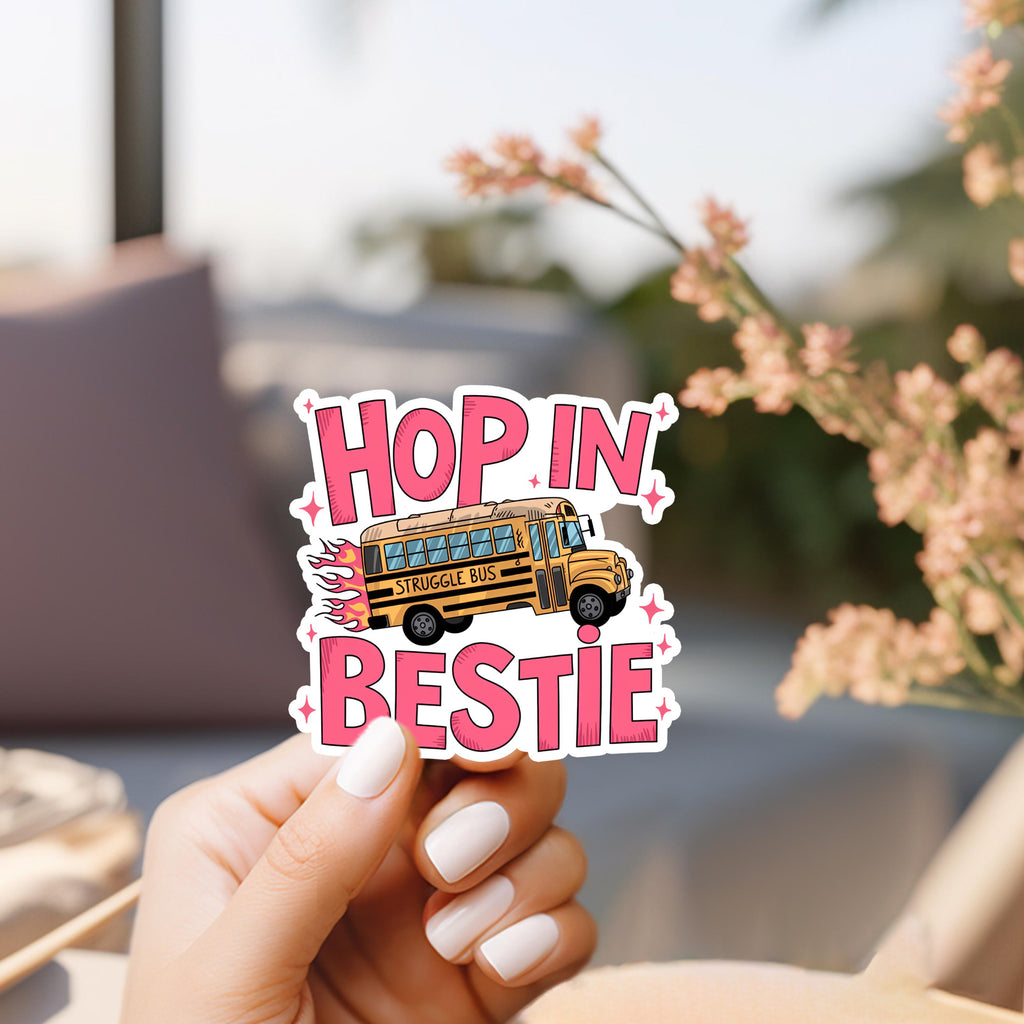 Struggle Bus Vinyl Sticker: Funny Waterproof Decal