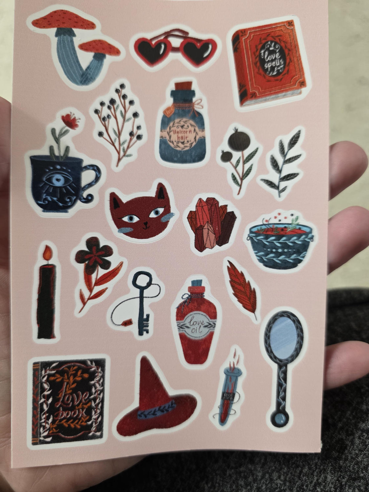 Modern Witchy Folklore Sticker Sheet | Rustic  Illustration | Cottagecore Stickers