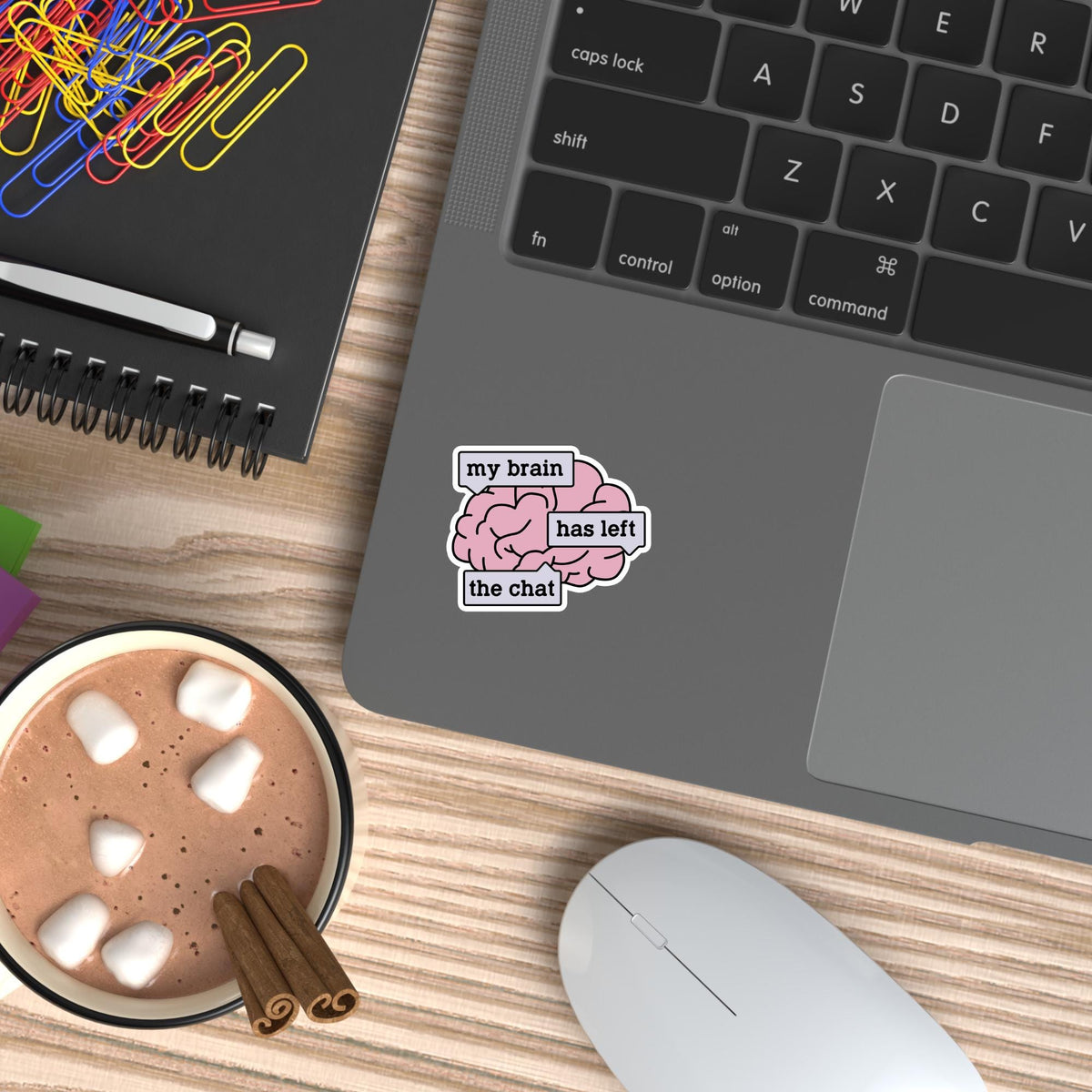My Brain Has Left the Chat Sticker: Mental Health Decal