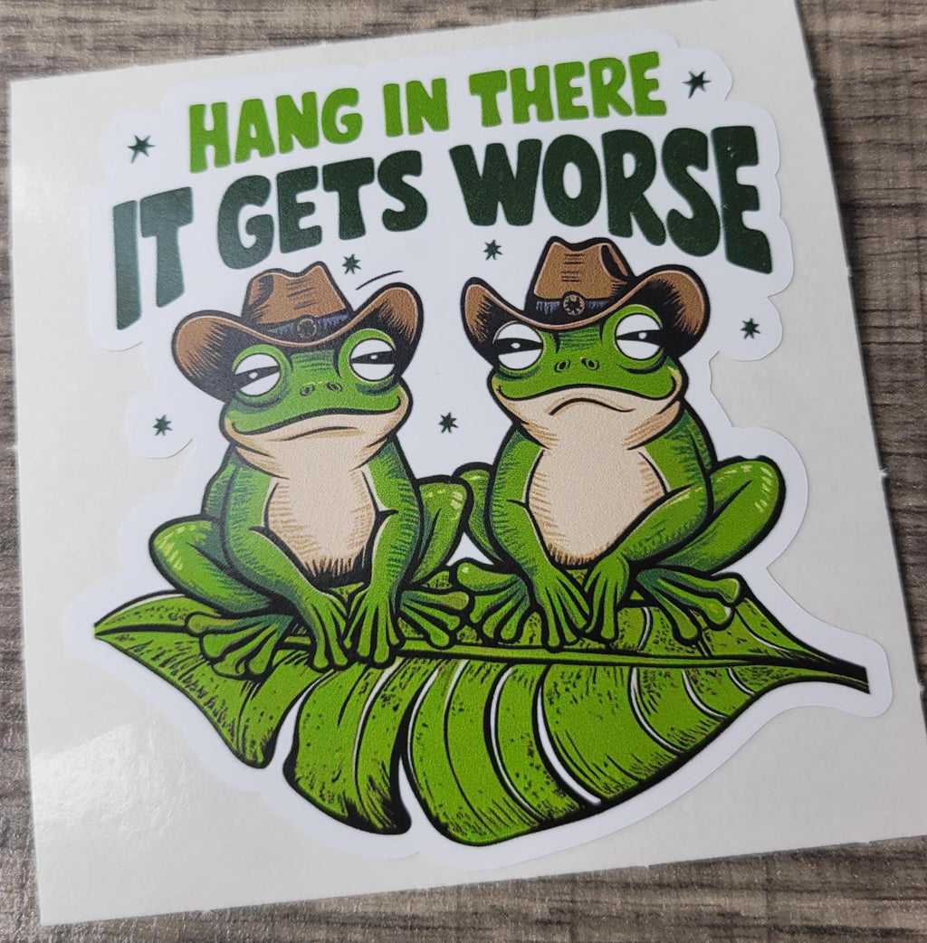 Funny Frog Sticker