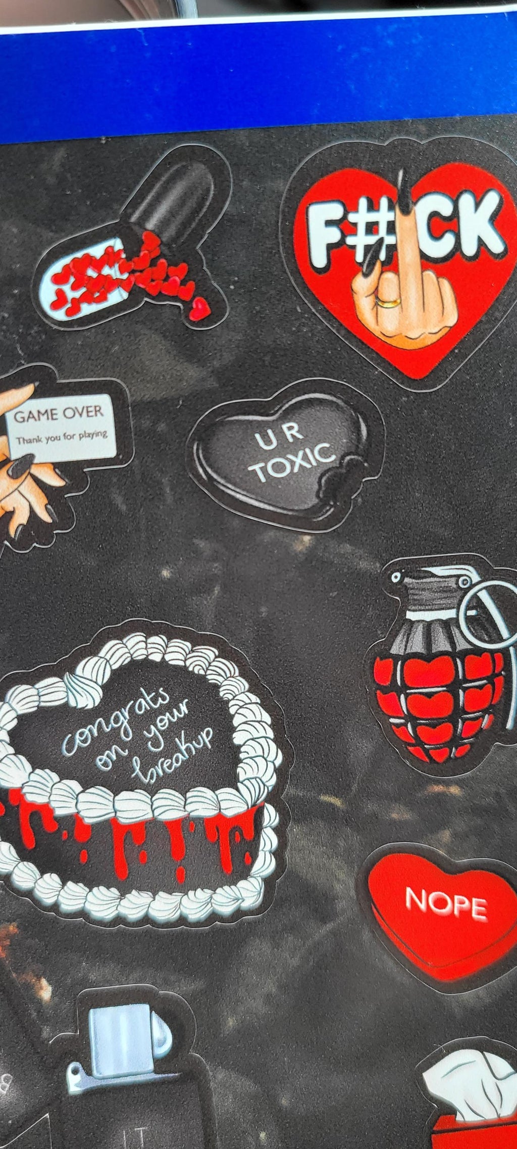 Breakup Sticker Sheet | Journaling Decals (4.5x6.5 Inch)