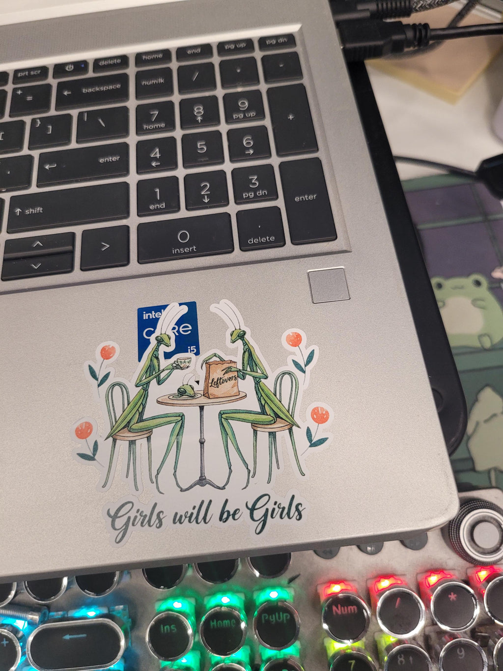 Girls will be Girls-Praying Mantis Sticker