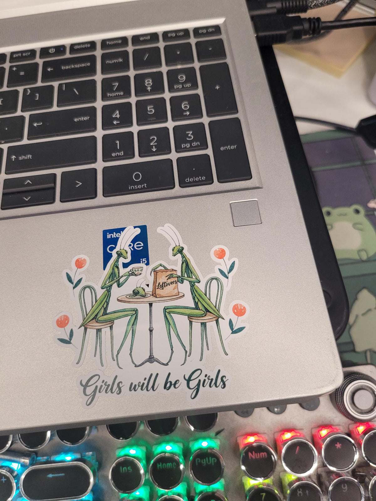 Girls will be Girls-Praying Mantis Sticker