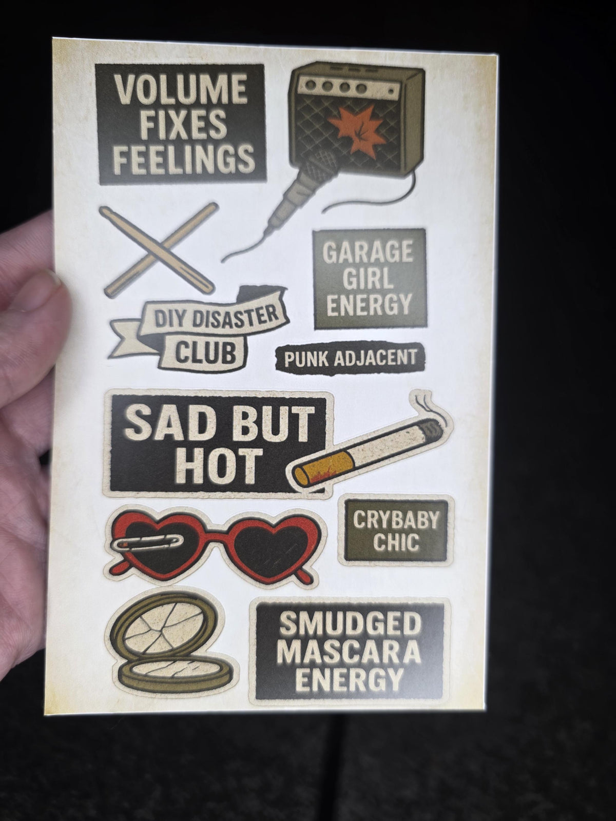 Sticker Sheet | Grunge Punk Alt Art