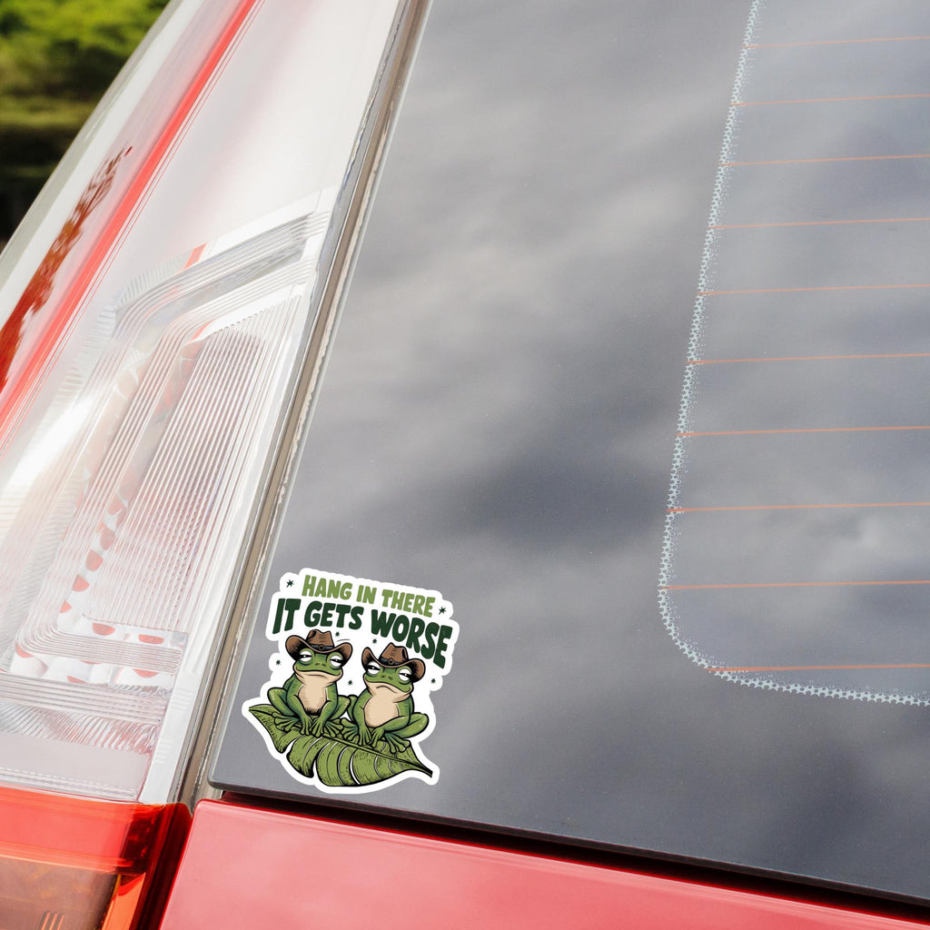 Funny Frog Sticker