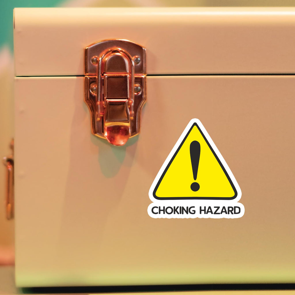 Choking Hazard 3" Vinyl Sticker | Little Gents Making Dents - Waterproof, Funny, Sarcastic, Vinyl