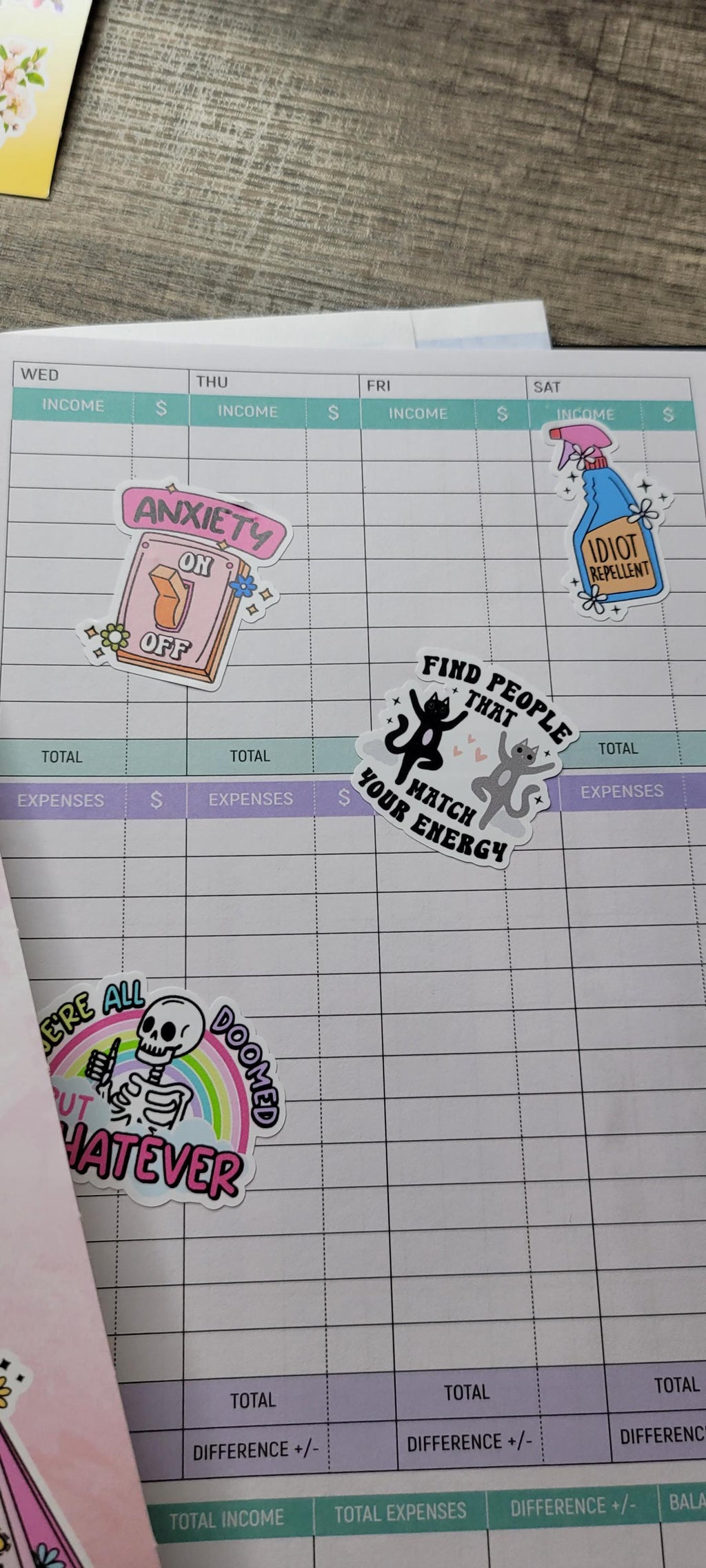 Anti Social Sarcastic Sticker Sheet: Adult Humor Vinyl Decals