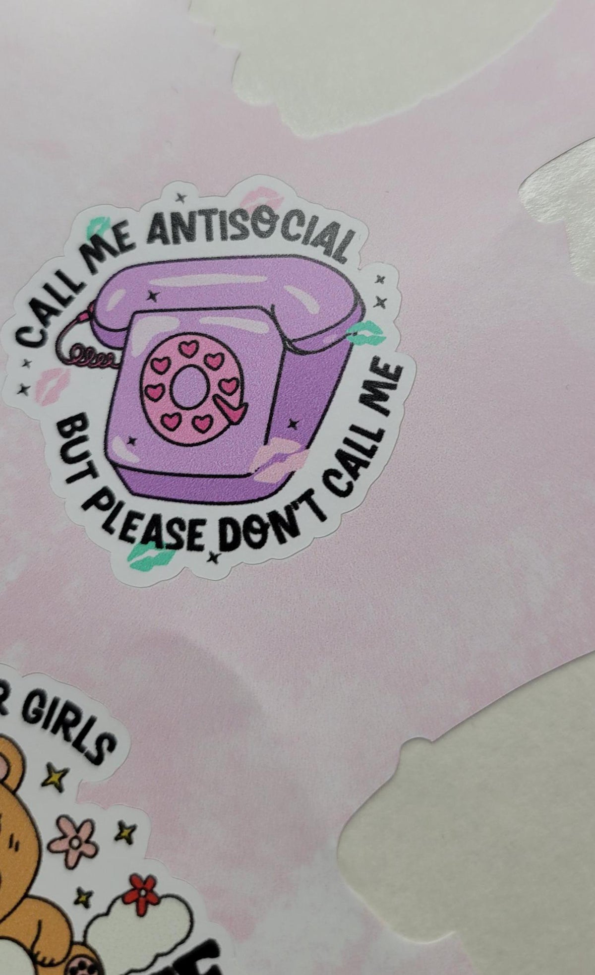 Anti Social Sarcastic Sticker Sheet: Adult Humor Vinyl Decals
