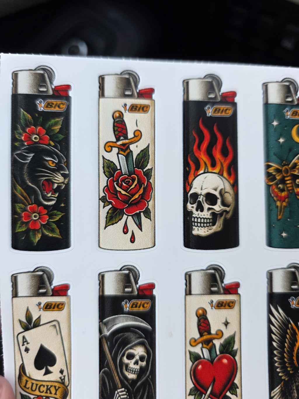 Traditional Flash Art Style | Old School Tattoo Flash Vinyl Sticker | Waterproof  | Alternative Retro Sticker | Cool Small Sticke