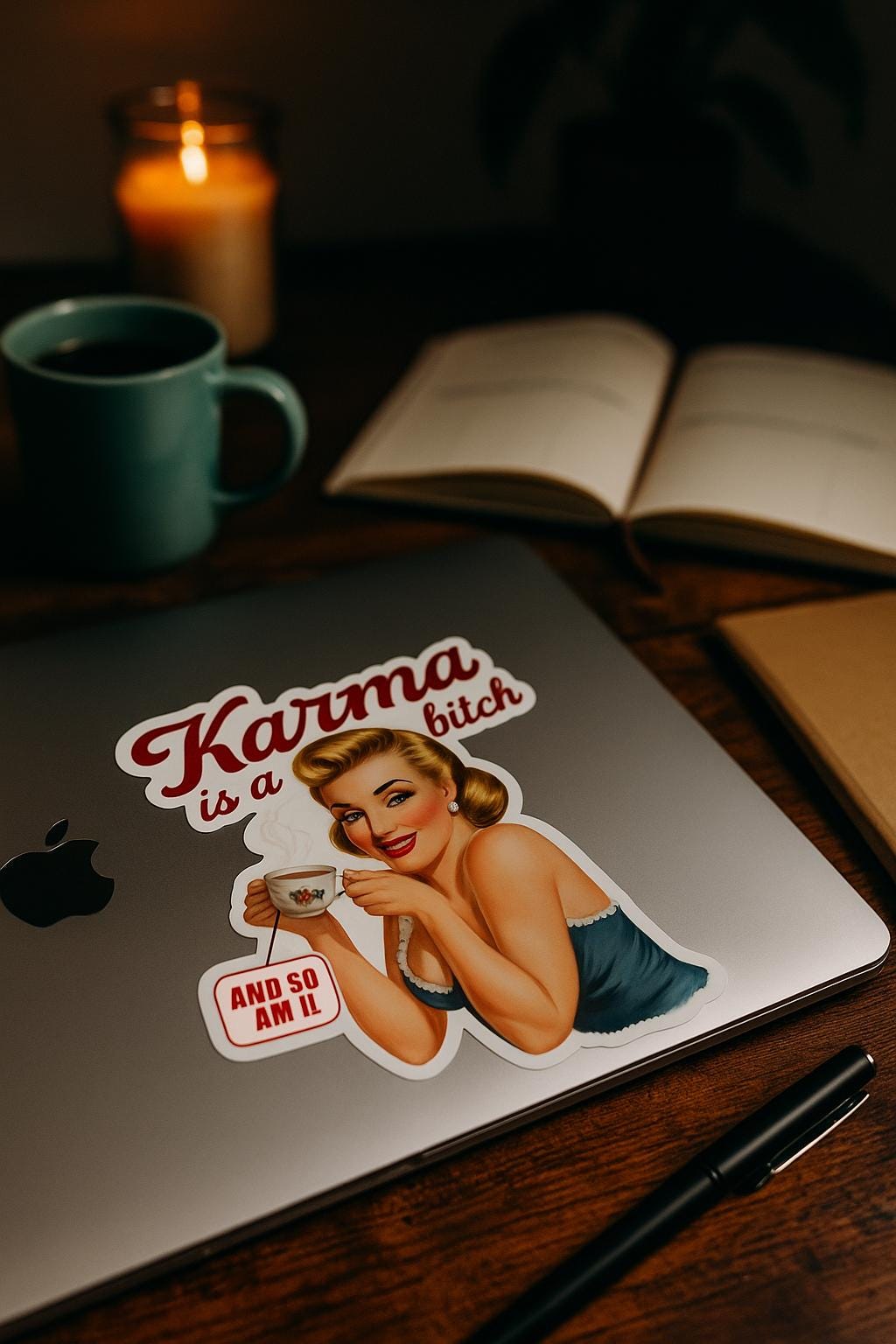 Sarcastic Pin-Up Sticker Bundle | Funny Digital Download | Retro Printable Attitude Art
