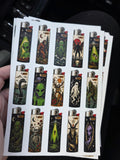 Cryptids Traditional Art Style | Old School Tattoo Flash Vinyl Sticker | Waterproof  | Alternative Retro Sticker | Cool Small Sticker