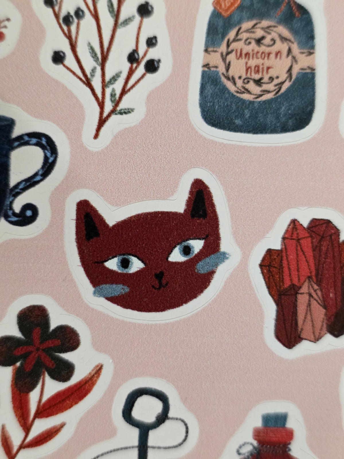 Modern Witchy Folklore Sticker Sheet | Rustic  Illustration | Cottagecore Stickers