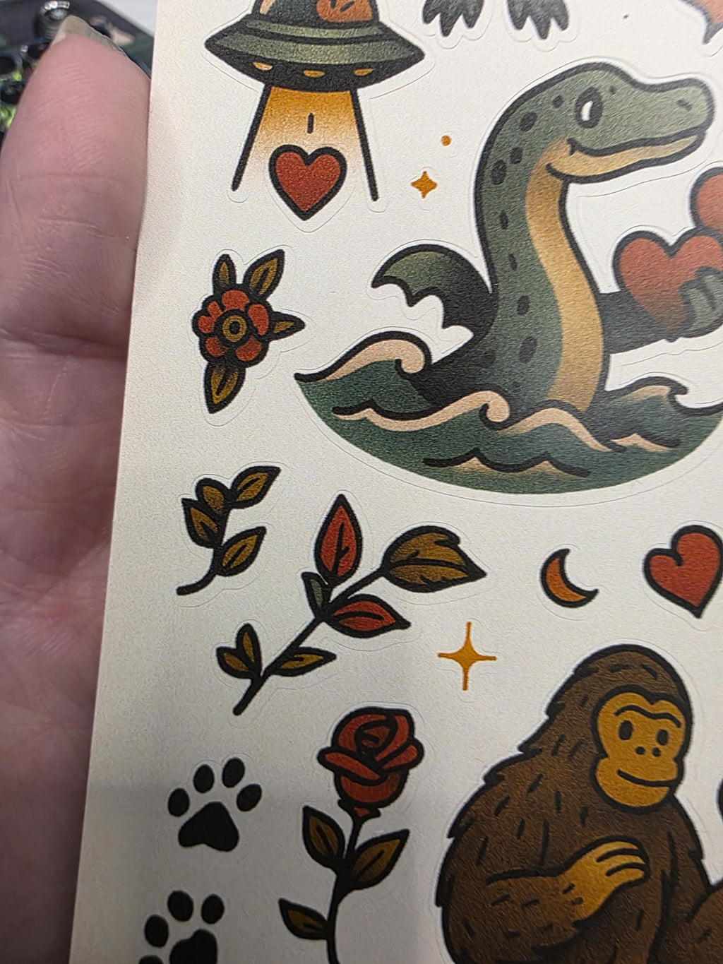 Cryptid Sticker Sheet | Whimsical Monster Art
