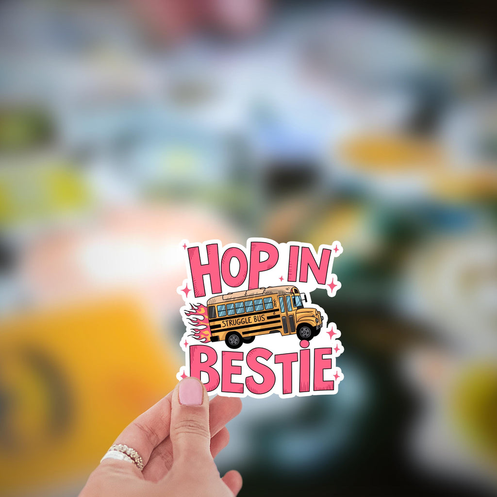 Struggle Bus Vinyl Sticker: Funny Waterproof Decal