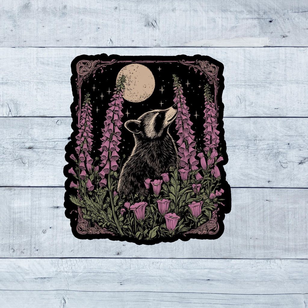 Aesthetic Raccoon Vinyl Sticker | Funny Sarcastic Waterproof Decal