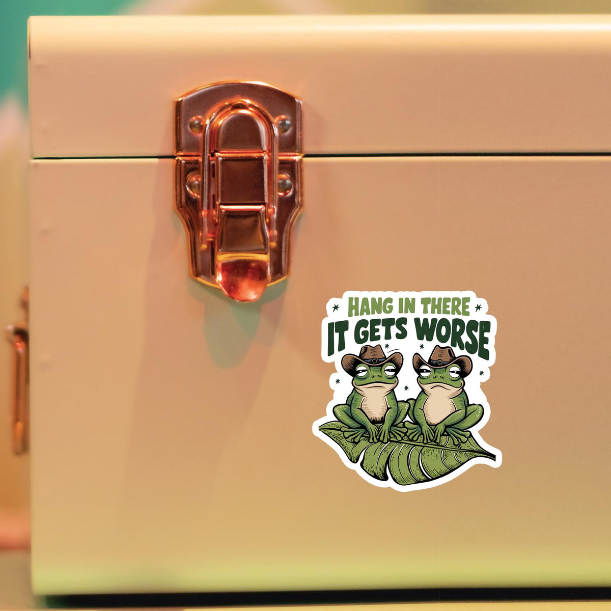 Funny Frog Sticker