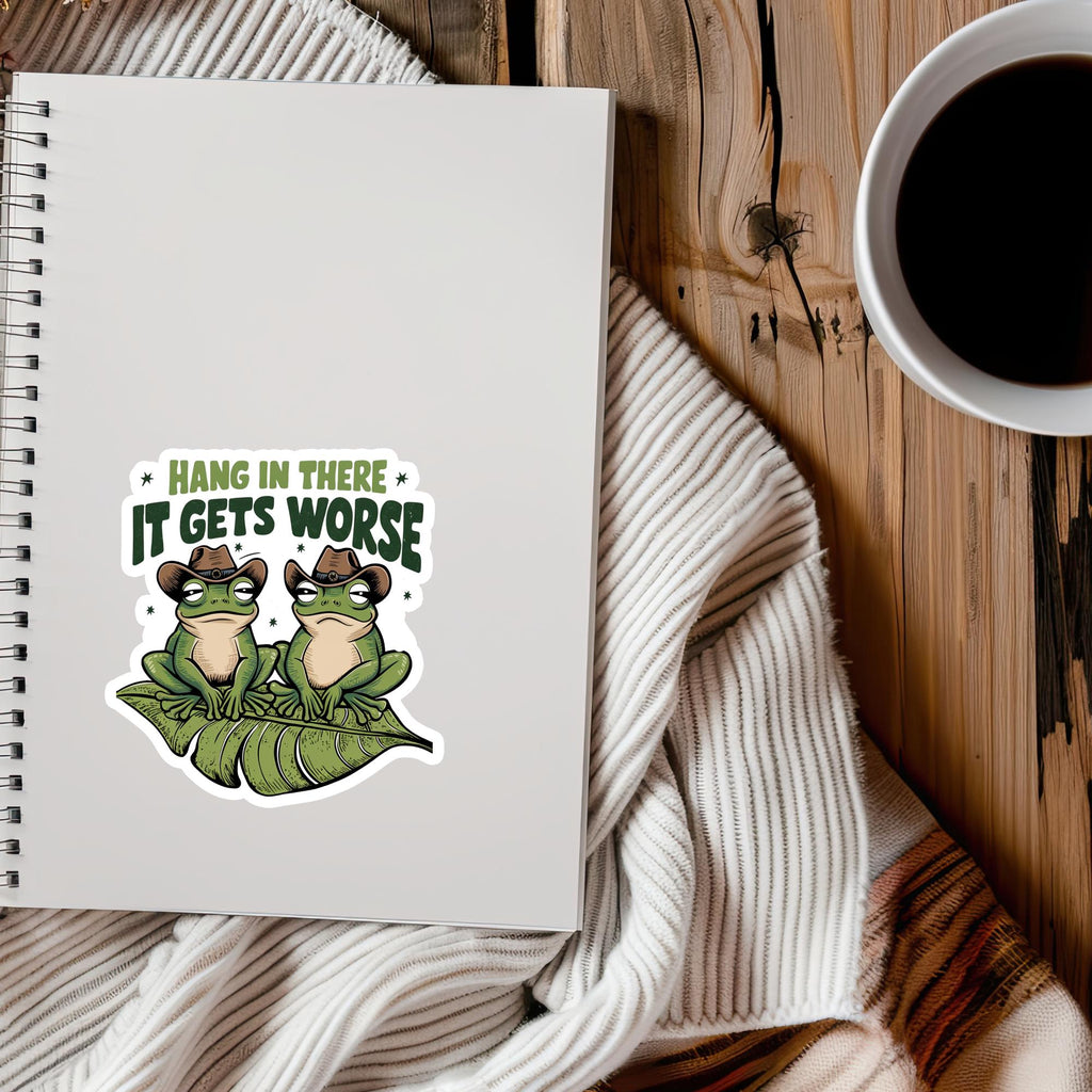 Funny Frog Sticker