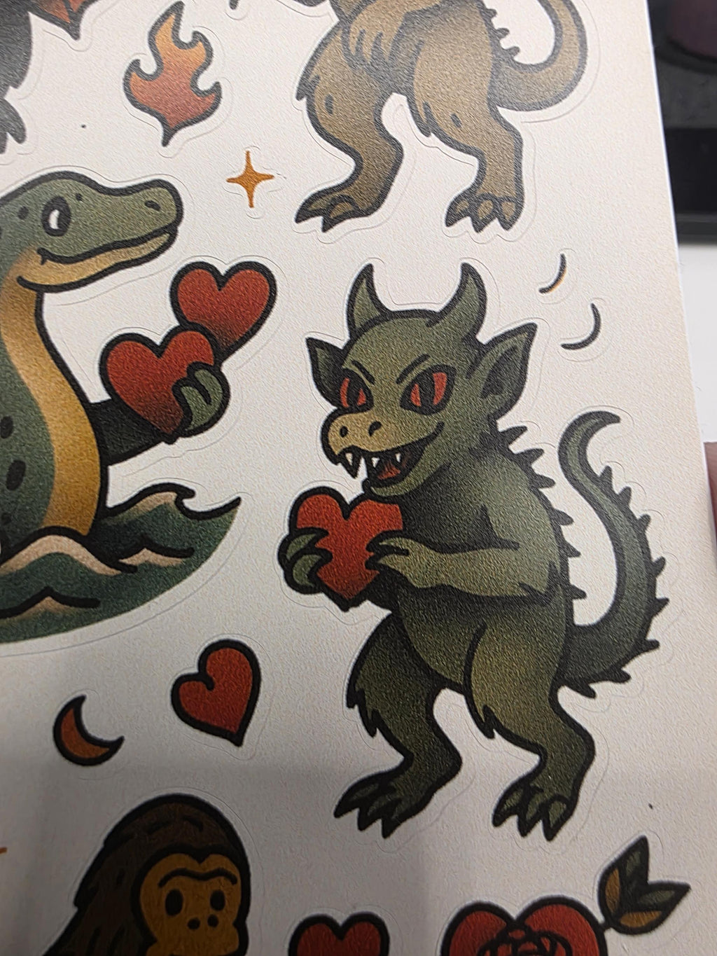Cryptid Sticker Sheet | Whimsical Monster Art