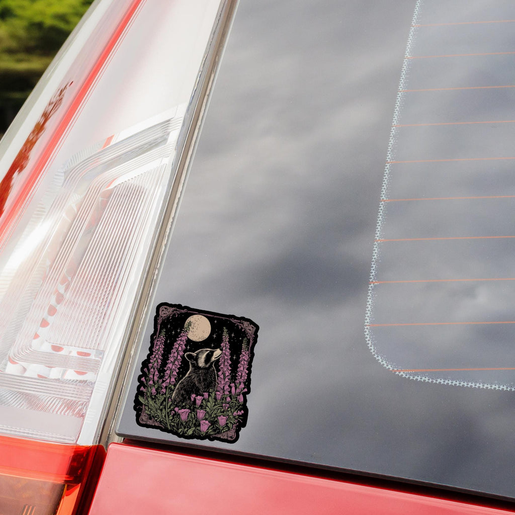Aesthetic Raccoon Vinyl Sticker | Funny Sarcastic Waterproof Decal