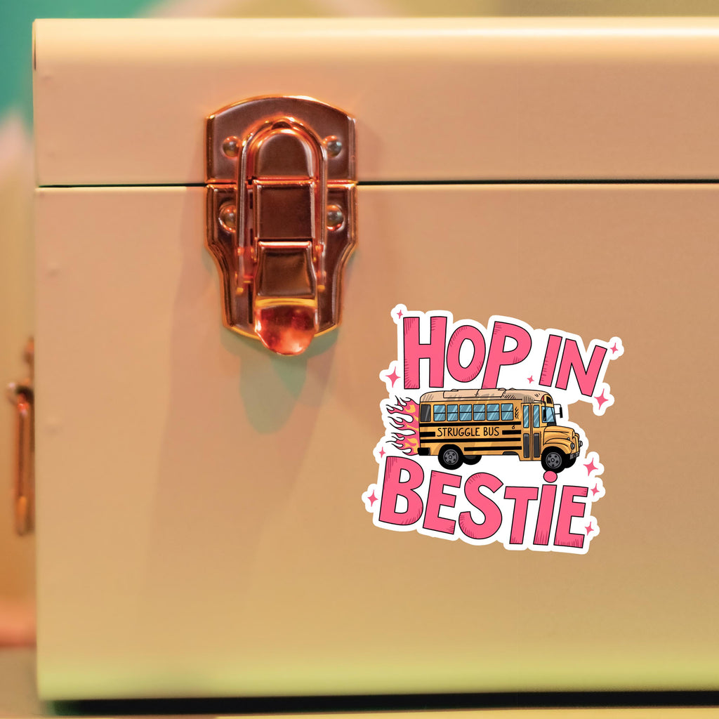 Struggle Bus Vinyl Sticker: Funny Waterproof Decal