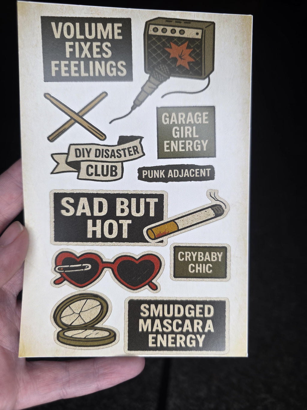 Sticker Sheet | Grunge Punk Alt Art