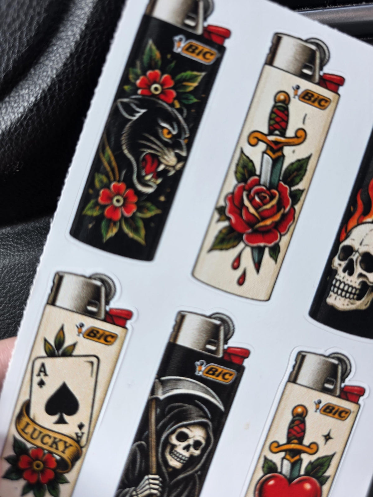 Traditional Flash Art Style | Old School Tattoo Flash Vinyl Sticker | Waterproof  | Alternative Retro Sticker | Cool Small Sticke
