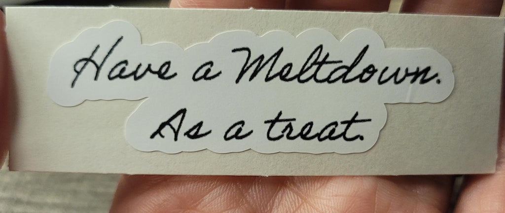 Waterproof Vinyl Quote Sticker | Funny Sarcastic Decal