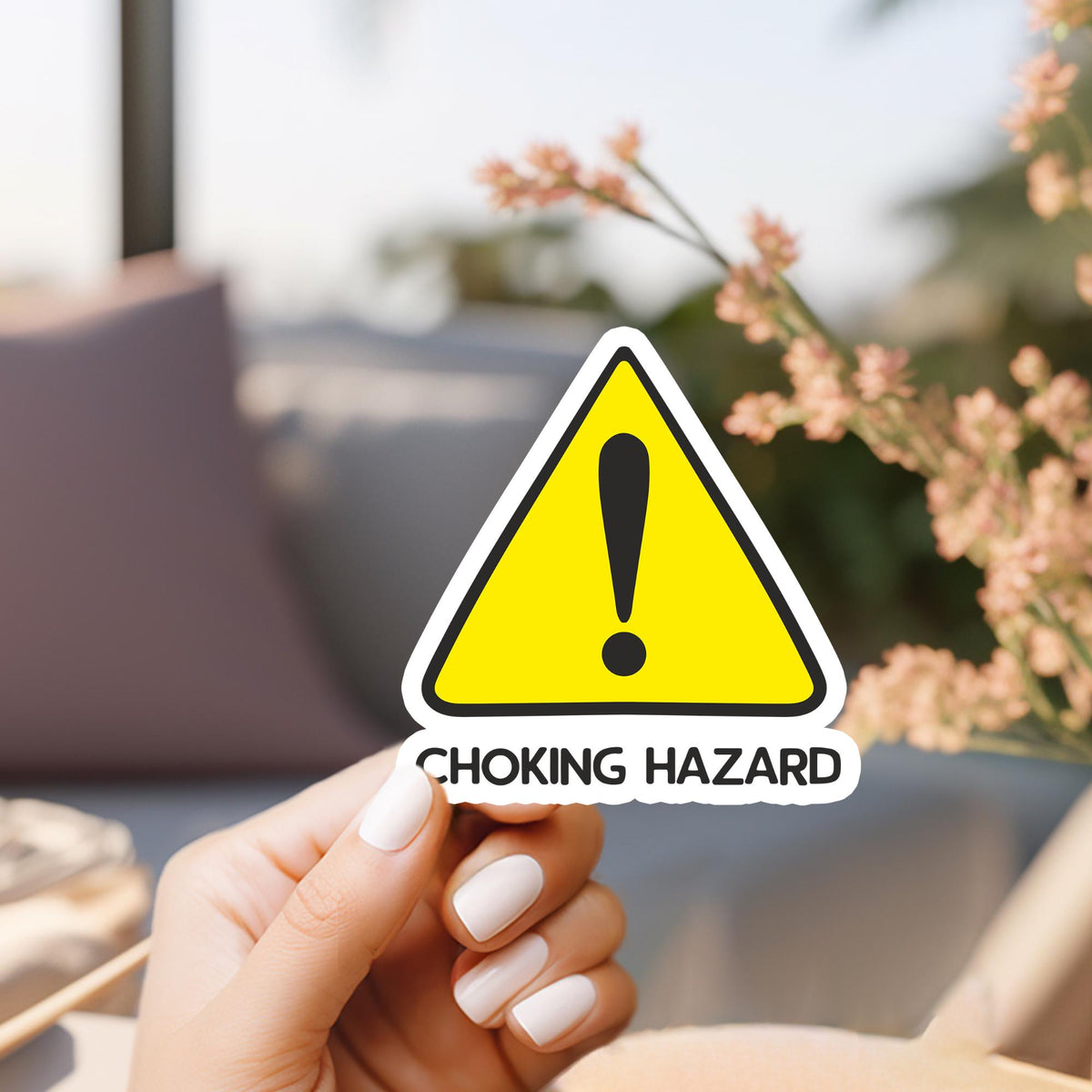 Choking Hazard 3" Vinyl Sticker | Little Gents Making Dents - Waterproof, Funny, Sarcastic, Vinyl