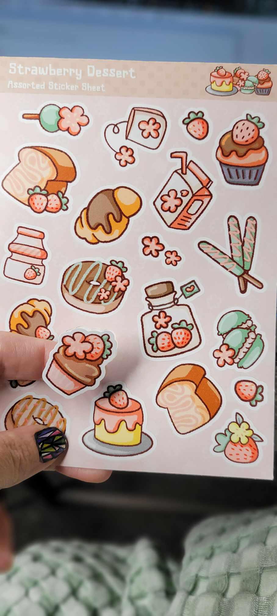 Strawberry Dessert Sticker Sheet | No Chill Sticker - Waterproof, Funny, Sarcastic, Vinyl