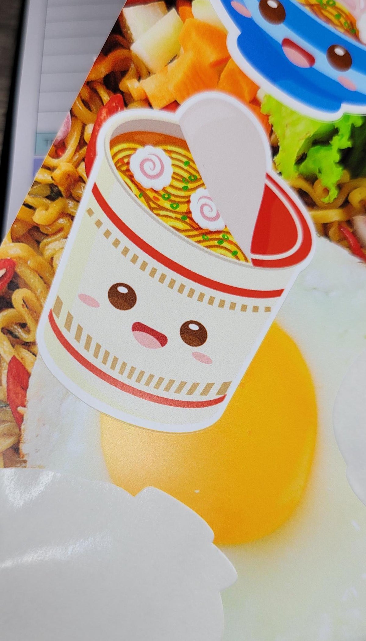 Kawaii Ramen Sticker Sheet, Foodie Planner Stickers