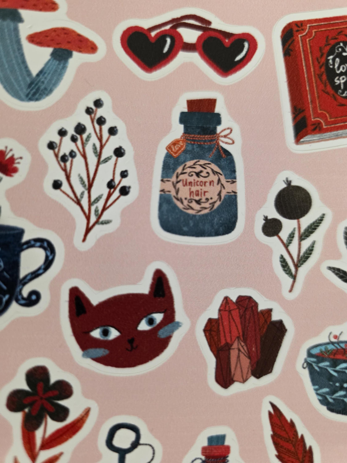 Modern Witchy Folklore Sticker Sheet | Rustic  Illustration | Cottagecore Stickers