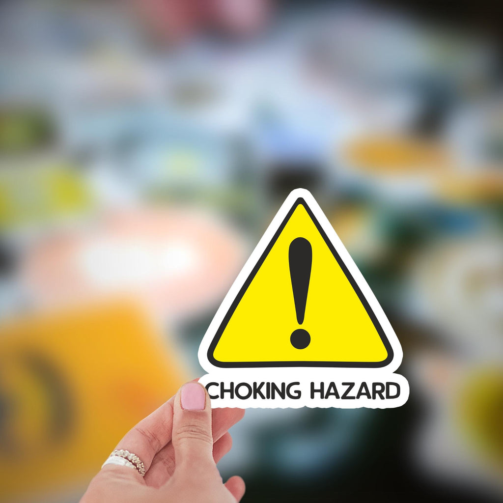 Choking Hazard 3" Vinyl Sticker | Little Gents Making Dents - Waterproof, Funny, Sarcastic, Vinyl