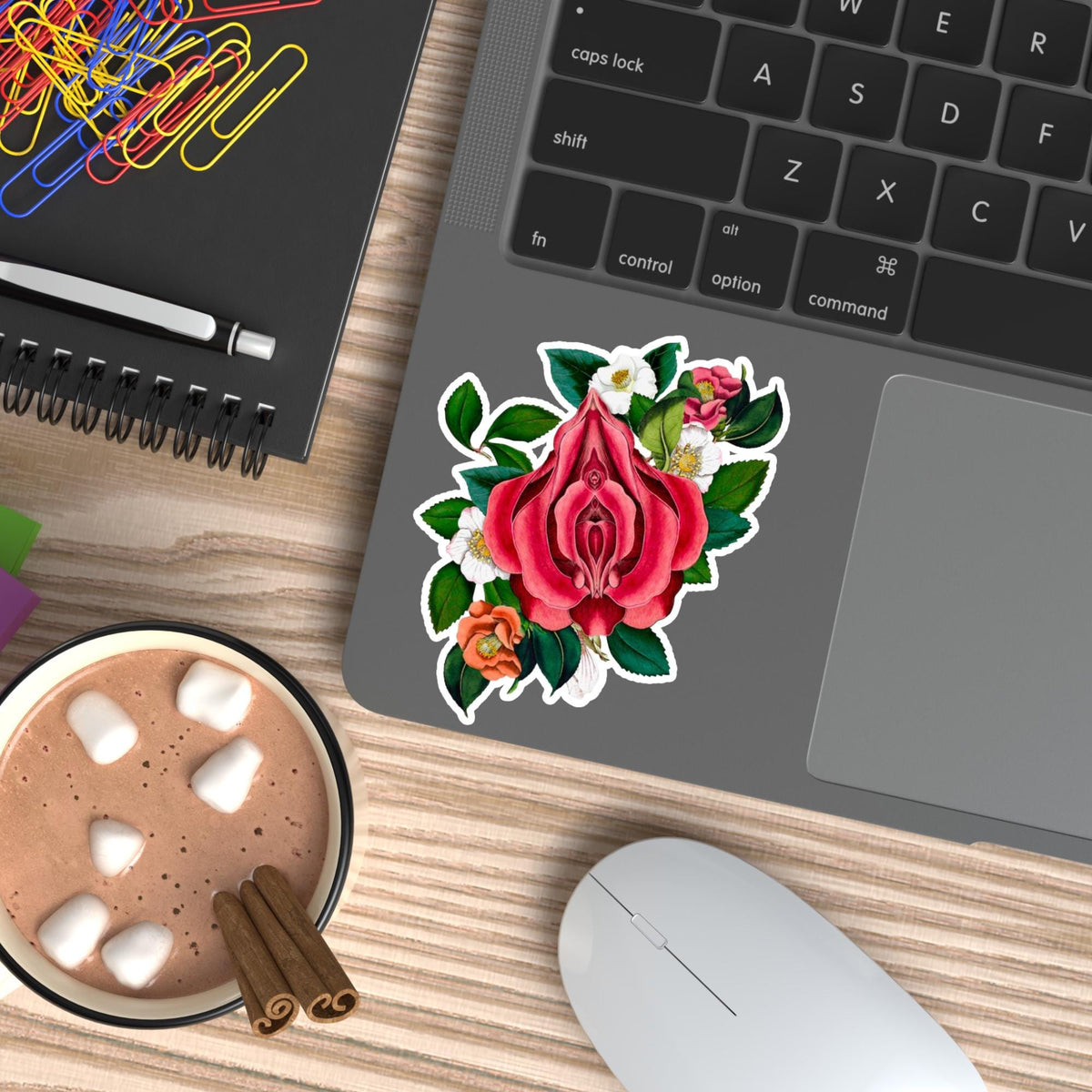 Flower Waterproof Sarcastic Sticker: Adult Humor Vinyl Decal