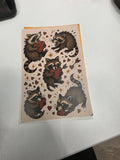 Raccoon Sticker Sheet | Heart Themed Woodland Animal Stickers