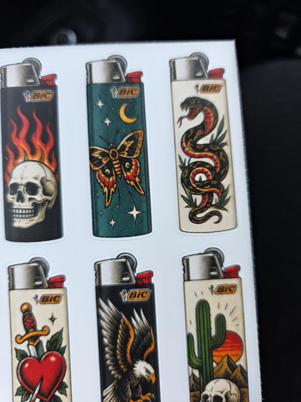 Traditional Flash Art Style | Old School Tattoo Flash Vinyl Sticker | Waterproof  | Alternative Retro Sticker | Cool Small Sticke