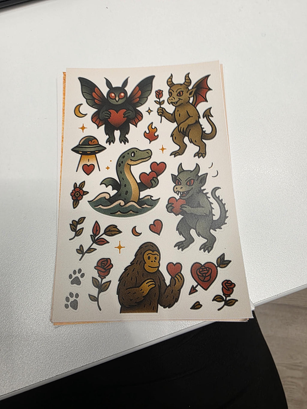 Cryptid Sticker Sheet | Whimsical Monster Art