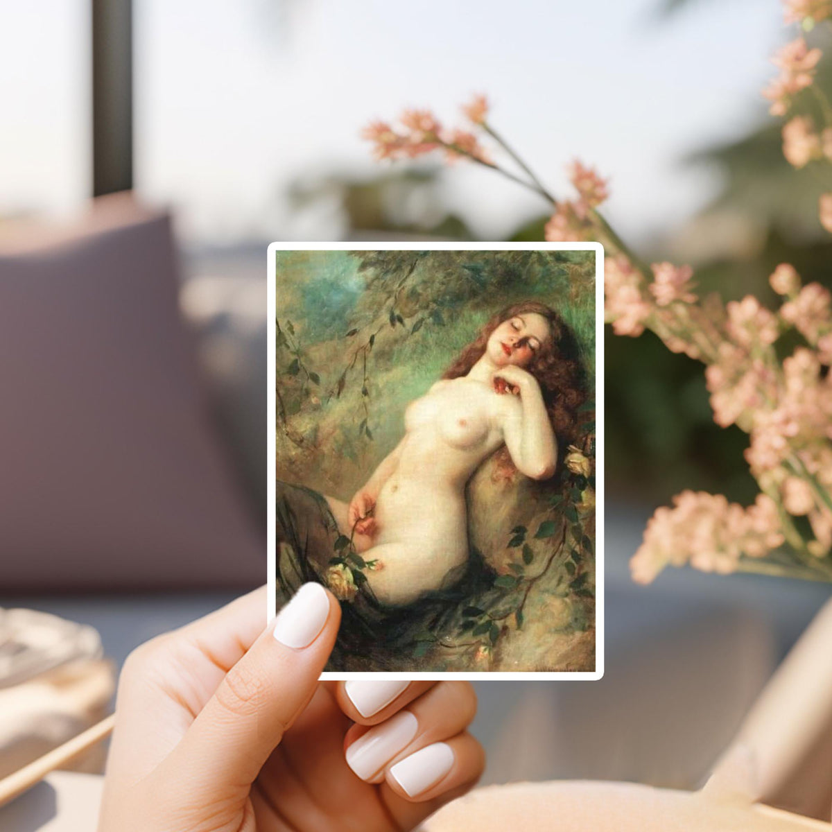 Nude Art Sticker | Vintage Style Waterproof Vinyl (3 inch)