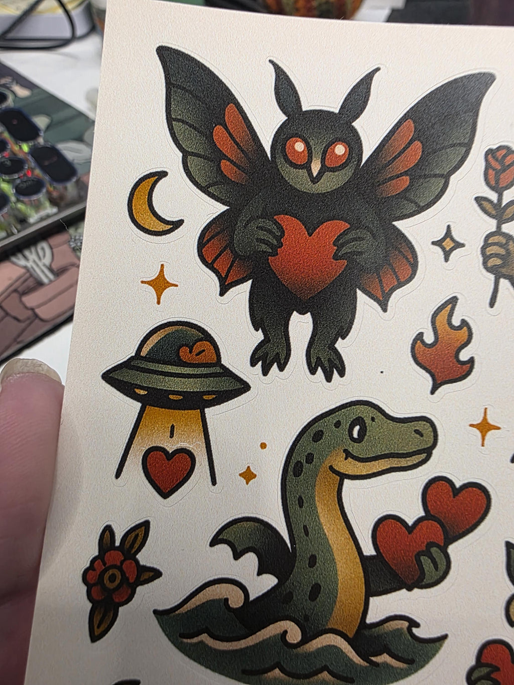 Cryptid Sticker Sheet | Whimsical Monster Art