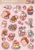 Strawberry Dessert Sticker Sheet