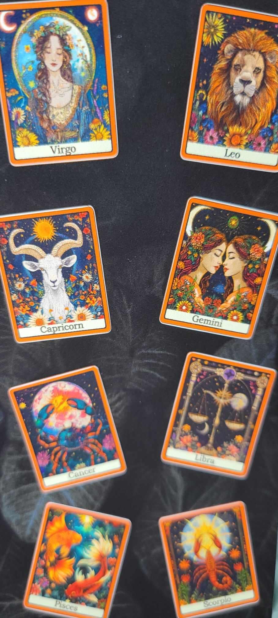 Mystical Tarot Sticker Sheet: Zodiac Vinyl Decals