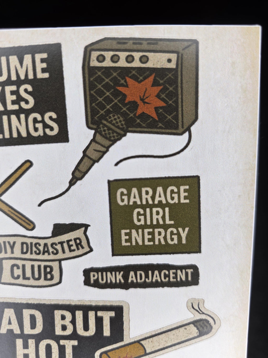 Sticker Sheet | Grunge Punk Alt Art