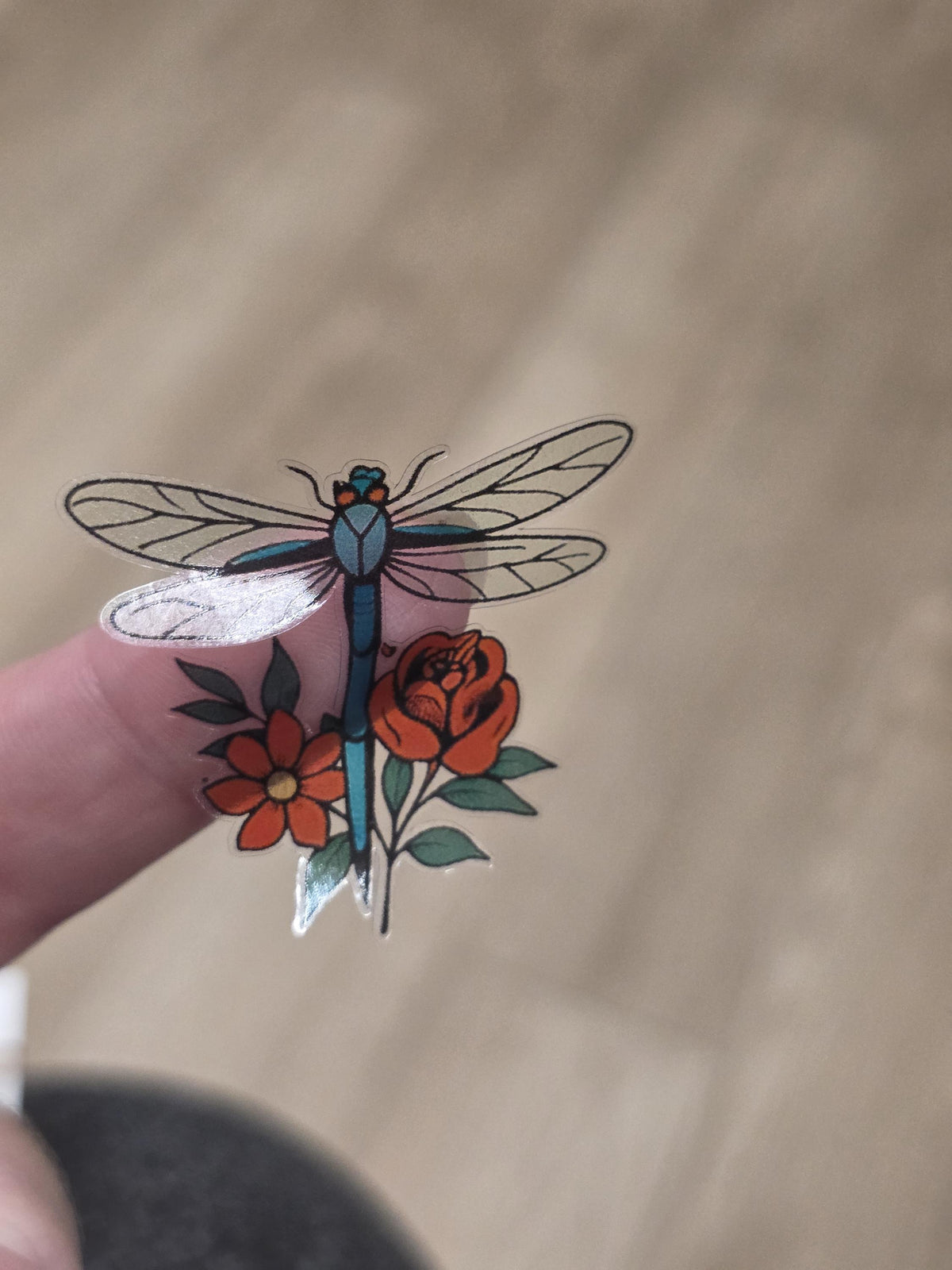 Vintage Tattoo Flash Insect Stickers | Clear Vinyl Moth, Beetle, Bee Sheet