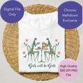 Girls with be Girls Praying Mantis PNG  Digital Download 300 DPI Transparent PNG
